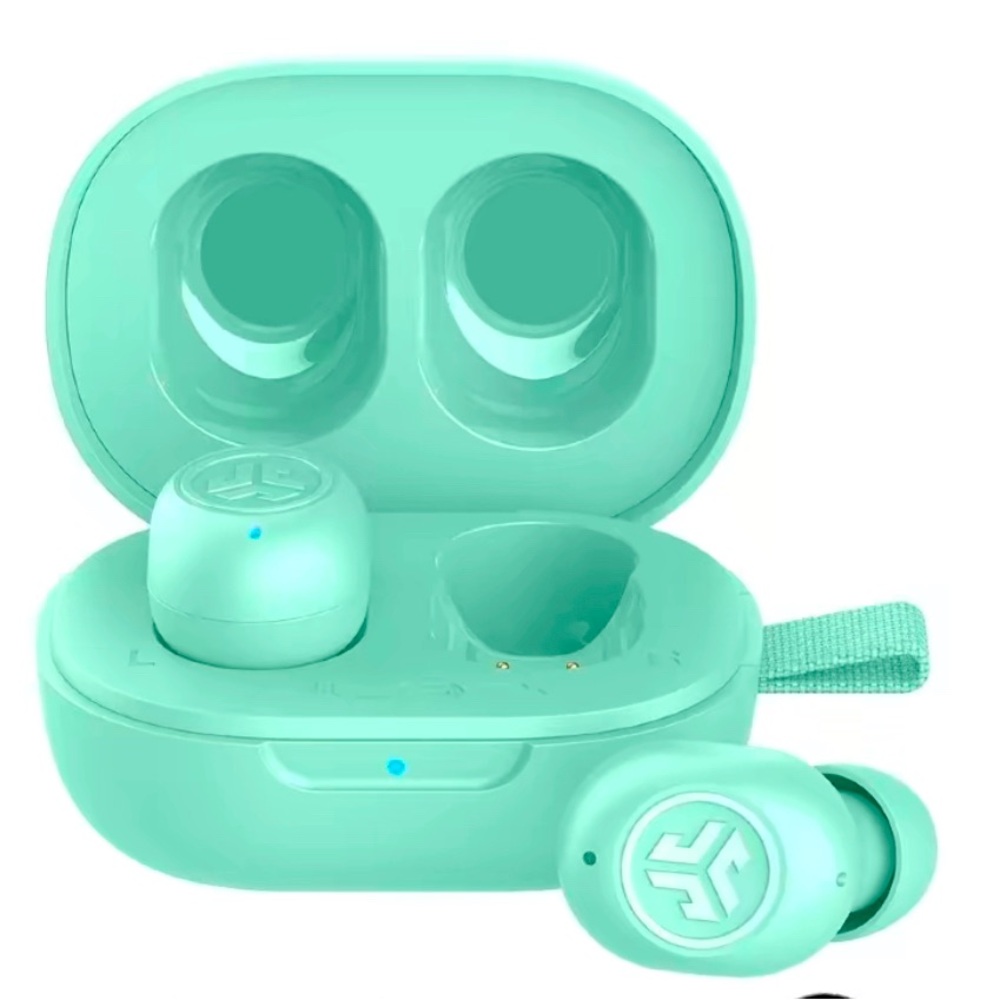 Mint green mini Wireless Earbuds with Charging Case